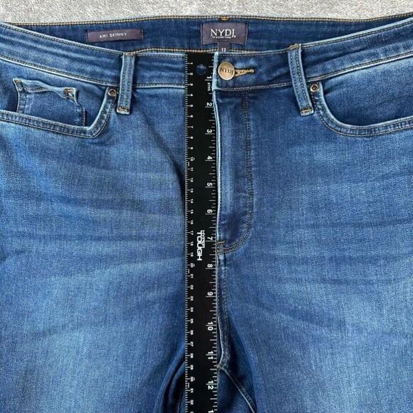 NYDJ Jeans Womens 12 LiftxTuck Technology Ami Skinny Distressed Denim - Picture 3 of 11